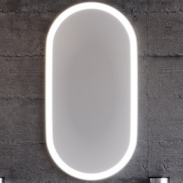 Καθρέφτης Led Masal Οβαλ 3MMASL042ANM 42×80cm Anthracite ANTHRACITE
