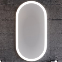 Καθρέφτης Led Masal Οβαλ 3MMASL042WHM 42×80cm White WHITE