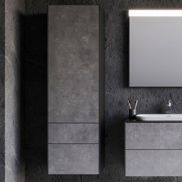 Στήλη Rodos 3CROD050SBM 35×32×160cm Silver