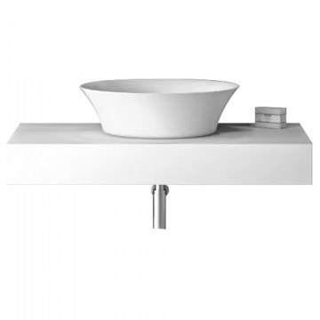 Washbasin Base Top 60 S3BTOP-CT1-61WH 61×47.5/41.5×41.5×12.5cm White