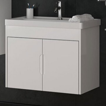 Bathroom Furniture Countertop With Sink Ada 80 S3BADA080WHM 80x45x55/80×45cm White