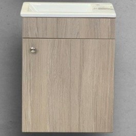 Έπιπλο Μπάνιου Πάγκος Με Νιπτήρα Parma 50 S3BPA050HN0 50x25x60cm Beige-White BEIGE-WHITE