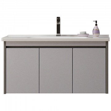 Bathroom Furniture Countertop With Sink Yvonne 100 S3BYVO100GR 100x46x43cm Grey