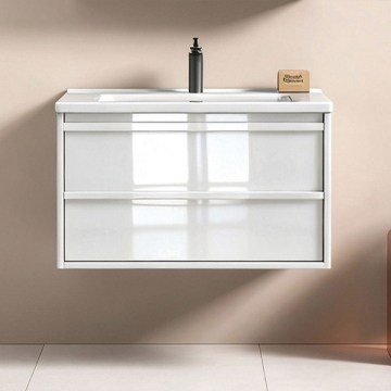 Bathroom Furniture Bench With Washbasin Electra 78,3x49x46cm White