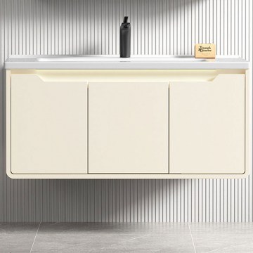Έπιπλο Μπάνιου Πάγκος Με Νιπτήρα Echo 88x49x45cm Soft Lemon