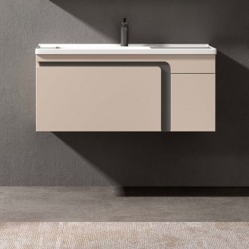 Έπιπλο Μπάνιου Πάγκος Με Νιπτήρα Penelope 89x49x45cm Cream White
