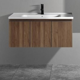 Bathroom Furniture Bench With Washbasin Lavare S3BLAV100WAL 100x47x43cm Walnut WALNUT