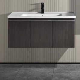 Bathroom Furniture Bench With Washbasin Lavare S3BLAV100GR 100x47x43cm Grey GREY