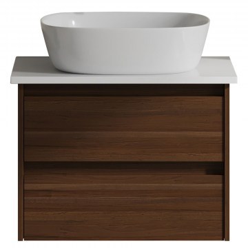 Έπιπλο Μπάνιου Πάγκος Με Νιπτήρα Evelyn Top S3BEVET060BR 62x47,5x50cm Brown