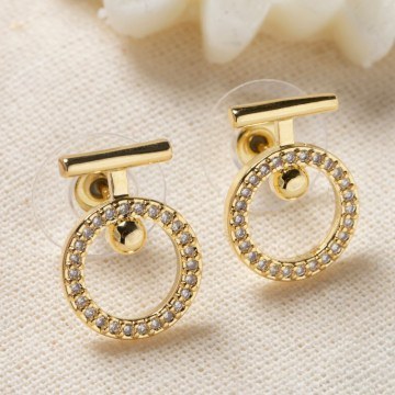 Σκουλαρίκια 817SPK1183 Gold Heliophilia Silver