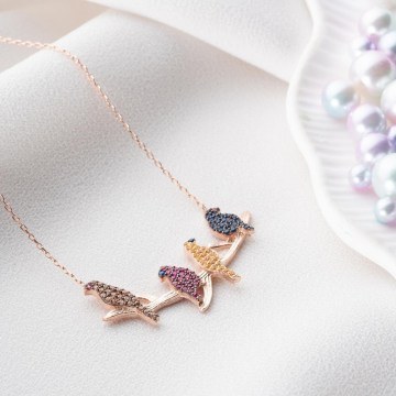 Silver Necklace 155VRN5187 42cm Multi Heliophilia Silver