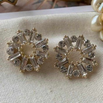 Earring 763ICN1178 Gold Heliophilia Silver