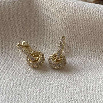 Earring 646SLN1270 Gold Heliophilia Silver