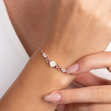 Silver Bracelet 189RSM1219 Rose Gold Heliophilia Silver