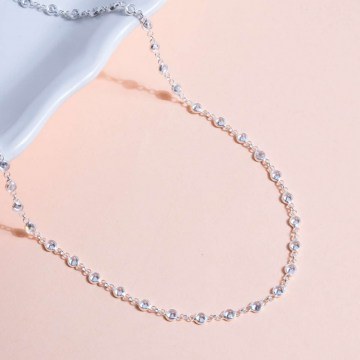 Silver Necklace 189RSM1167 White Heliophilia Silver