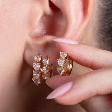 Earring 817SPK1040 Gold Heliophilia Silver