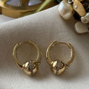 Σκουλαρίκια 646SLN1274 Gold Heliophilia Silver