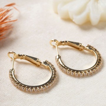 Earring 817SPK1191 Gold Heliophilia Silver