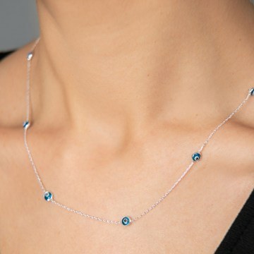 Silver Necklace 938ELS5656 43cm Silver Elika Silver
