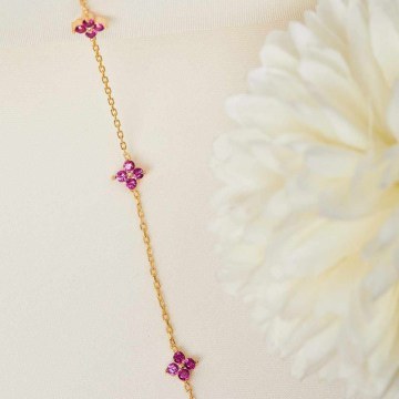 Bracelet 719GLN3521 18cm Gold Heliophilia Silver