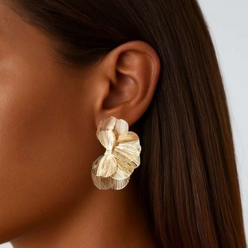 Earring 511AUR1717 Gold Heliophilia Silver