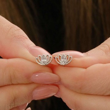 Silver Earring 132SDE5616 Silver Heliophilia Silver