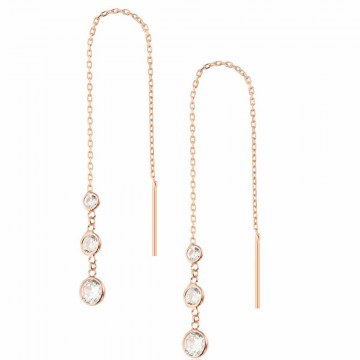 Earring 719GLN7739 10cm Rose Gold Heliophilia Silver