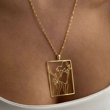 Necklace 600KNS1117 Gold Heliophilia Silver