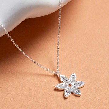 Silver Necklace 189RSM1263 Silver Heliophilia Silver