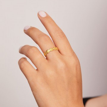 Silver Ring 757ELS2312 Gold Heliophilia Silver