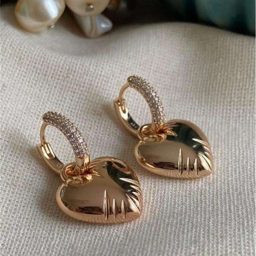 Σκουλαρίκια 646SLN1234 Gold Heliophilia Silver