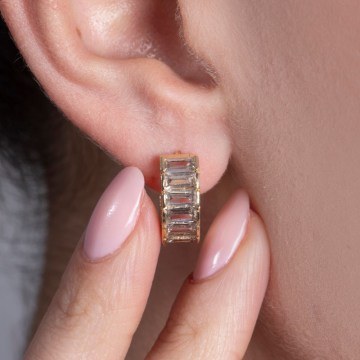 Earring 817SPK1053 Gold Heliophilia Silver