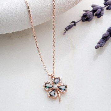 Silver Necklace 155VRN5136 42cm Rose Gold Heliophilia Silver