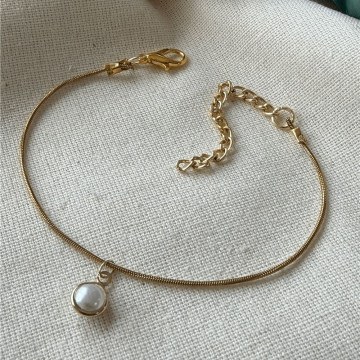 Bracelet 763ICN1199 Gold-Pearl Heliophilia Silver