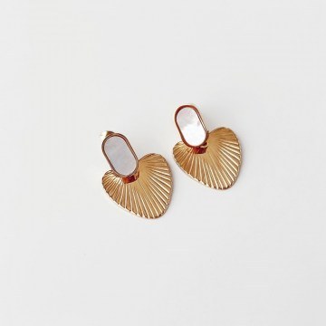 Steel Earring 426OPL1306 Gold Heliophilia Silver