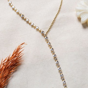 Metallic Necklace 817SPK1146 Gold Heliophilia Silver