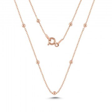 Κολιέ Ασημένιο 155VRN6191 45cm Rose Gold Heliophilia Silver
