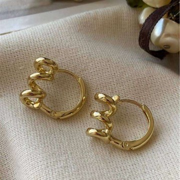 Earring 646SLN1214 Gold Heliophilia Silver