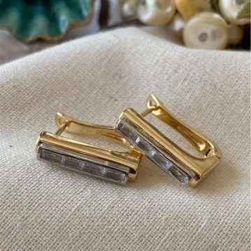 Σκουλαρίκια 646SLN1217 Gold Heliophilia Silver