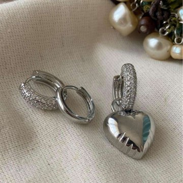 Earring 646SLN1215 Gold Heliophilia Silver