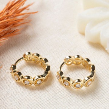 Earring 817SPK1185 Gold Heliophilia Silver