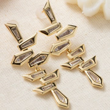 Earring 817SPK1186 Gold Heliophilia Silver