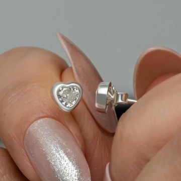 Silver Earring 155VRN4408 Silver Heliophilia Silver
