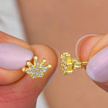 Silver Earring 155VRN4499 Gold Heliophilia Silver