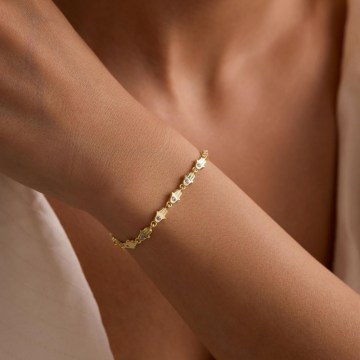 Silver Bracelet 155VRN6167 Gold Heliophilia Silver