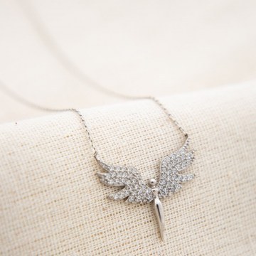 Silver Necklace 938ELS5673 43cm Multi Elika Silver