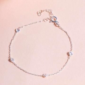 Bracelet 719GLN4125 White Heliophilia Silver