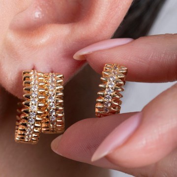 Earring 817SPK1044 Gold Heliophilia Silver