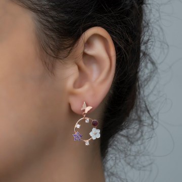 Silver Earring 155VRN2302 2,6cm Rose Gold
Pink
Purple Heliophilia Silver