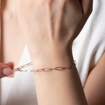 Silver Bracelet 189RSM1115 Rose Gold Heliophilia Silver